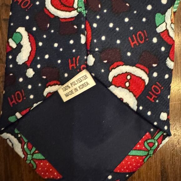 Lot of 3 Vintage Christmas Novelty Ties – Santa & Snowman Prints Holiday Necktie - Picture 7 of 7